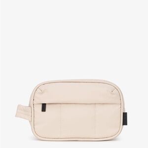 Calpak Luka Toiletry Bag in Oatmeal Retired with Pockets and Zipper